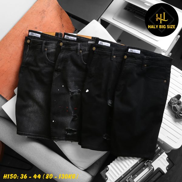 Quần short jean big size nam H150