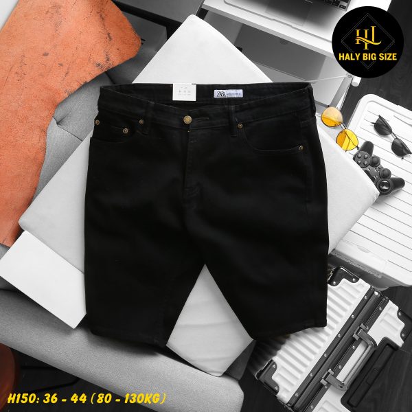 Quần short jean big size nam H150