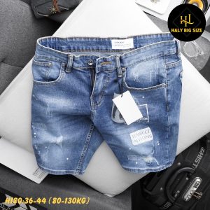 Quần short jean nam big size H180