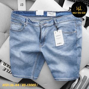 Quần short jean nam size lớn h181