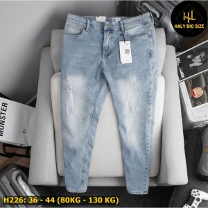 quần jean nam big size h226