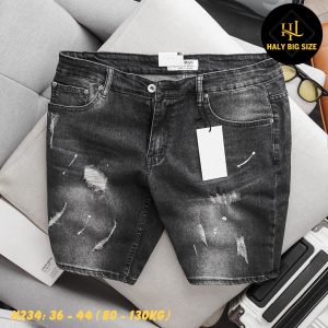 quần short jean nam big size H234