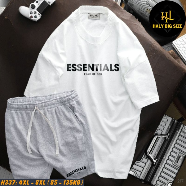 Đồ bộ nam big size "essentials" H337