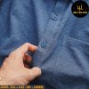 Áo sơ mi nam big size tay ngắn vải xô đũi H380