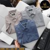 Áo sơ mi nam big size tay ngắn vải xô đũi H380