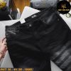 Quần short jean nam big size wash tông đen H417
