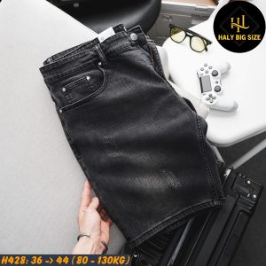 Quần short jean nam big size H428