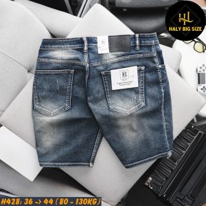 Quần short jean nam big size H428