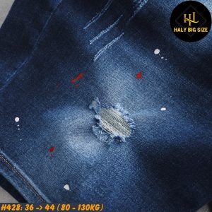 Quần short jean nam big size H428