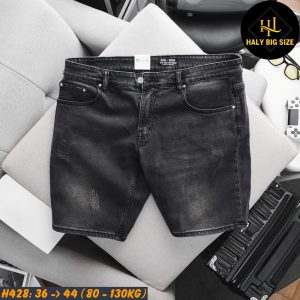 Quần short jean nam big size H428