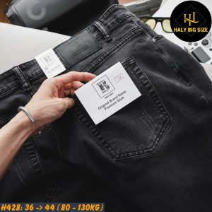 Quần short jean nam big size H428