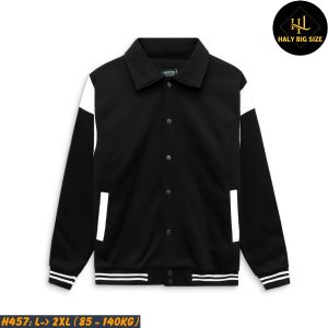 Áo khoác nam big size varsity jacket H457