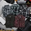 Áo sơ mi nam big size tay dài nỉ caro nhỏ H509