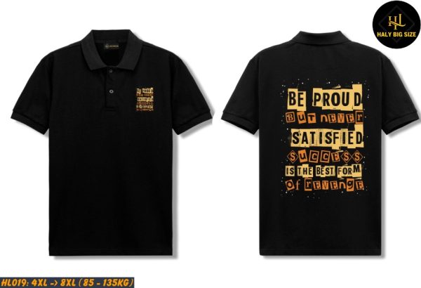 Áo polo nam big size "Be proud" HL019