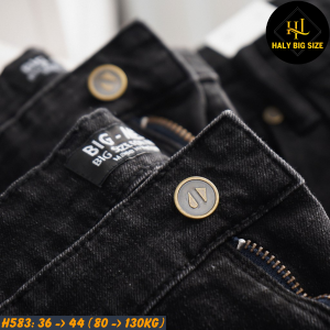 Quần short jean nam big size tông xám H583