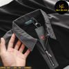 Áo polo nam big size phối xám đen thời trang có dây kéo H590