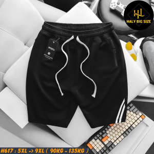 Short thun nam big size xéo nhỏ H617