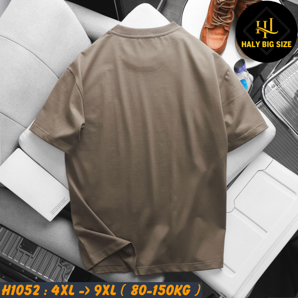 H1052-Ao-thun-cotton-tron-mau-nau-cafe-big-size-nam