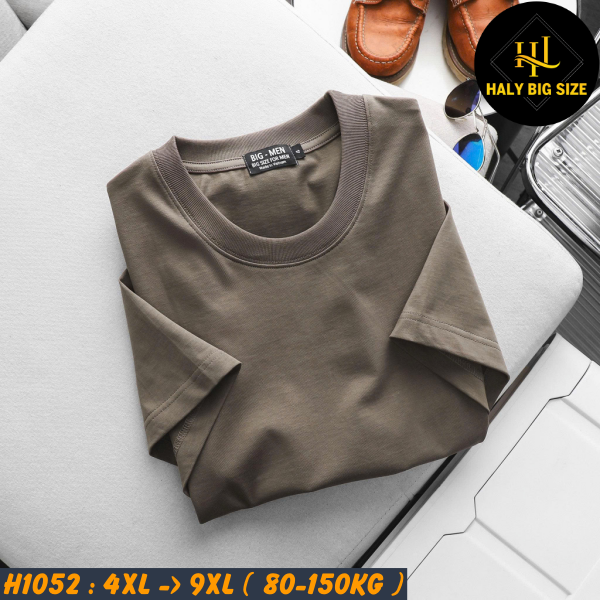 H1052-Ao-thun-cotton-tron-mau-nau-cafe-big-size-nam