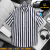 Trắng kẻ sọc xanh đen