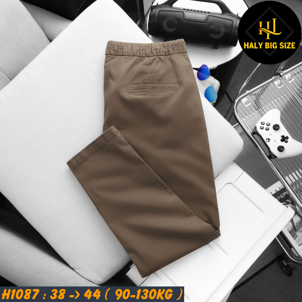 H1087-Quan-kaki-dai-lung-thun-nau-dam-big-size-nam