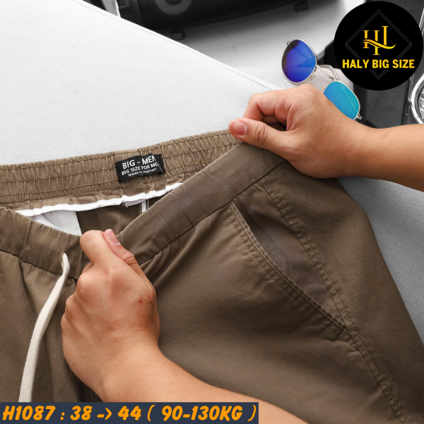 H1087-Quan-kaki-dai-lung-thun-nau-dam-big-size-nam