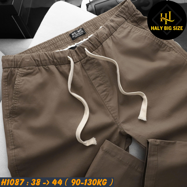 H1087-Quan-kaki-dai-lung-thun-nau-dam-big-size-nam